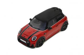 MINI COOPER S JCW PACKAGE RED 2021 OttO mobile 1:18 Resinemodell (Türen, Motorhaube... nicht zu öffnen!)